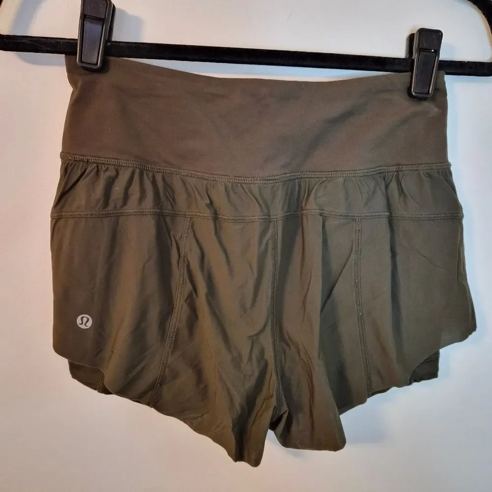 lululemon athletica Olive Green Athletic Shorts